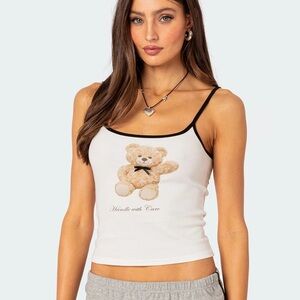 Edikted Teddy Bear Tank Top XS